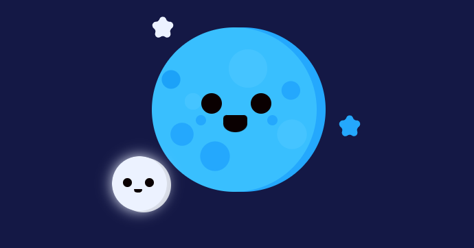 Planet and Moon animation
